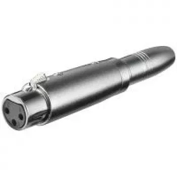 Wentronic Goobay XLR adapter - XLR lizdas (3 kontaktų) > 6,35 mm lizdas (2 kontaktų, mono) (27453)