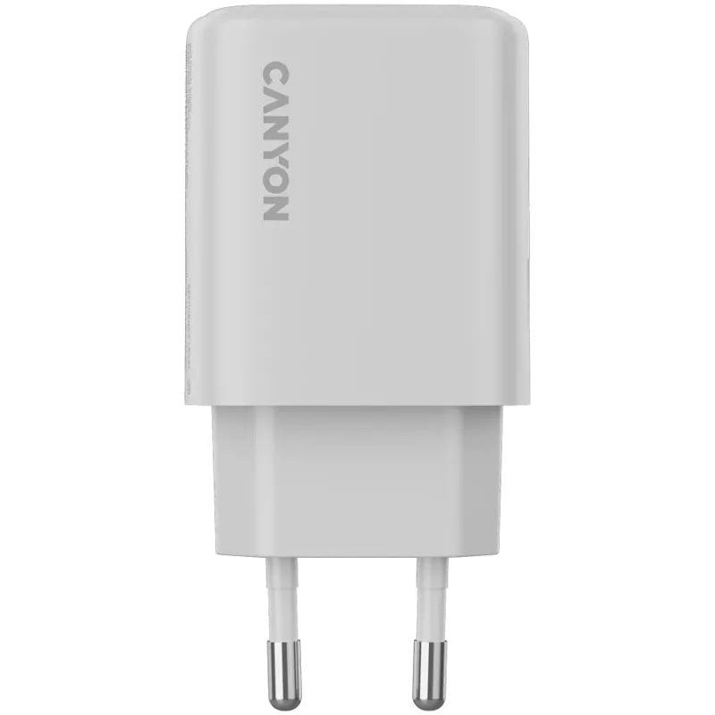 CANYON OnCharge 250 25W 1xPD 1xQC EU baltas įkroviklis