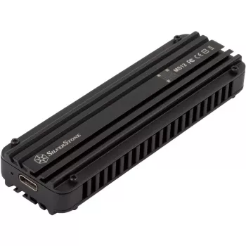 Išorinis SSD korpusas Silverstone MS12 Black M.2