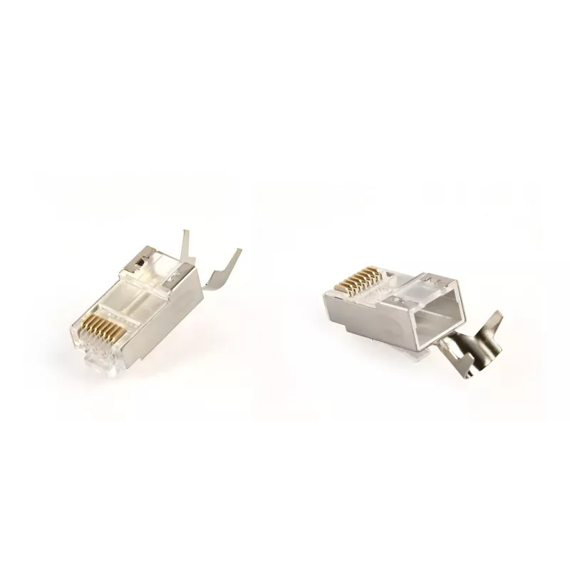 RJ45 jungtys GEMBIRD CAT7 8P8C auksuotos 15µ FTP/SFTP, pakuotė 100 vnt.