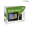 Skaitmeninė orų stotelė GreenBlue GB526 juoda – temperatūra viduje -20…60°C, lauke -40…70°C, drėgmė 20…95%, laikrodis, mėnulio fazė