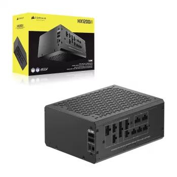 Maitinimo blokas CORSAIR HX1200i 1200 W ATX 24-pin 80 PLUS Platinum, aktyvus aušinimas (140 mm), juodas