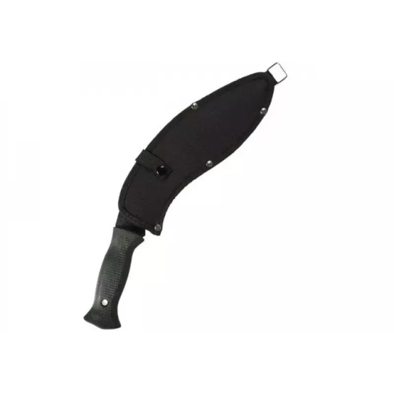 Machete Mil-Tec kukri 15534000 – nerūdijančio plieno ašmenys 255 mm, bendras ilgis 375 mm, ABS rankena, su dangteliu