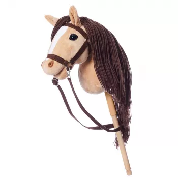Arklinkas ant lazdos HOPPIHORSE Hobby Horse A3 smėlio spalvos