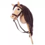 Arklinkas ant lazdos HOPPIHORSE Hobby Horse A3 smėlio spalvos