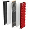 Jonsbo M.2-3 RED aušintuvas M.2 SSD – juodai raudonas 24.4mm 73mm 9.6mm