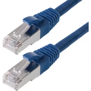 Tinklo kabelis Helos CAT6 S/FTP (PIMF) 0,25 m mėlynas