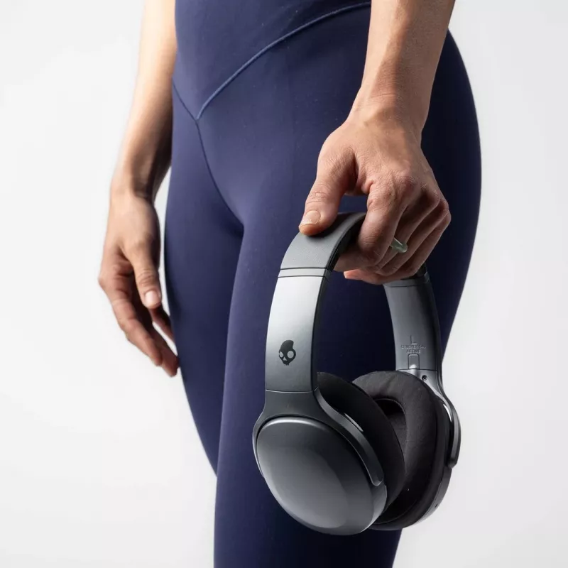 Skullcandy Crusher 540 Active S6EVW-T992 ausinės su Sensory Bass, belaidės ir laidinės, Bluetooth, 40 val. veikimas, sulankstomos, Black Coal