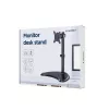 Monitorio stovas GEMBIRD MS-D1ST-04 13–32 colių ekranams, reguliuojamas aukštis ir pasvirimas, VESA 75x75–100x100, iki 8 kg