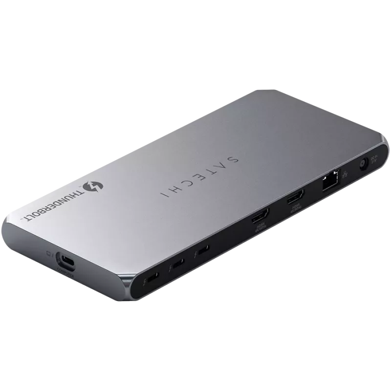 Satechi Thunderbolt 4 Dock ST-DT4MDM-EU – Thunderbolt 4 stotelė su 2× HDMI 2.0 ir 2× USB-A 3.2