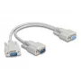DeLOCK 67160 Serijinis Y kabelis Smėlio spalvos 0,3 m DB-9