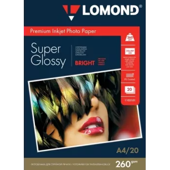 Foto popierius Lomond Premium 260 g/m² A4 Super Glossy, 20 lapų