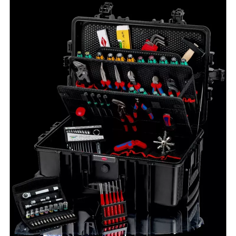 Dėžė įrankiams Knipex Robust45 Move Black