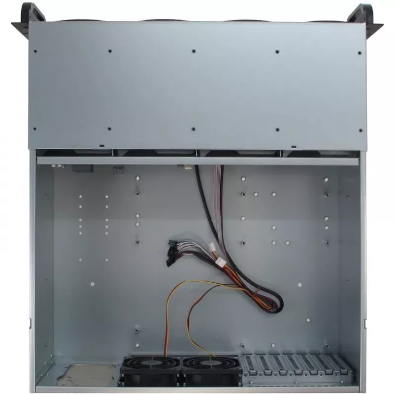 Serverinis korpusas Inter-Tech 4U-4408 Rack juodas, sidabrinis