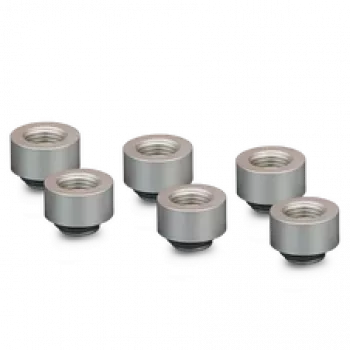 Thermal Grizzly DeltaMate Extender MF10 – vandens aušinimo jungtis, matinis nikelis, 6 vnt. (TG-DM-FIT-6206)