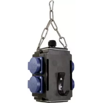 Pakabinamas energijos kubas AS Schwabe Energie-Würfel I IP44 su 4 apsaugotais 16A 230V lizdais (60731)