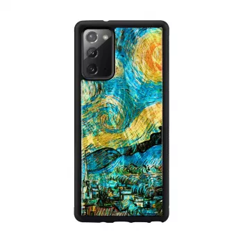 Apsauginis dėklas iKins Samsung Galaxy Note 20 — žvaigždėtos nakties juoda