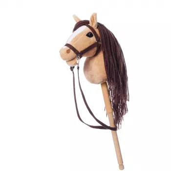 Arklys ant pagaliuko HOPPIHORSE Hobby Horse A4 smėlio spalvos