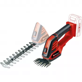 Belaidės žoliapjovės žirklės Einhell GE-CG 18/100 8 mm 18 V Li-Ion juoda, raudona