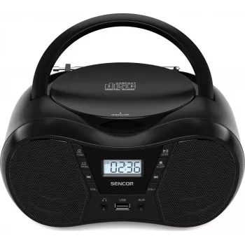 Nešiojamas CD grotuvas SENCOR SPT2300BK su Bluetooth 5.1, USB, FM radiju