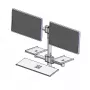Sieninis stovas su dviem tvirtinimo rankomis, ergonomic solutions, modelis EET063-02