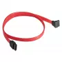 Akyga AK-CA-51 SATA III kabelis 6 Gb/s, tiesi ir 90° kampinė jungtys, 0,5 m, raudonas