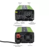 Automobilinis keitiklis Qoltec Monolith 1200 W žalias 12 V