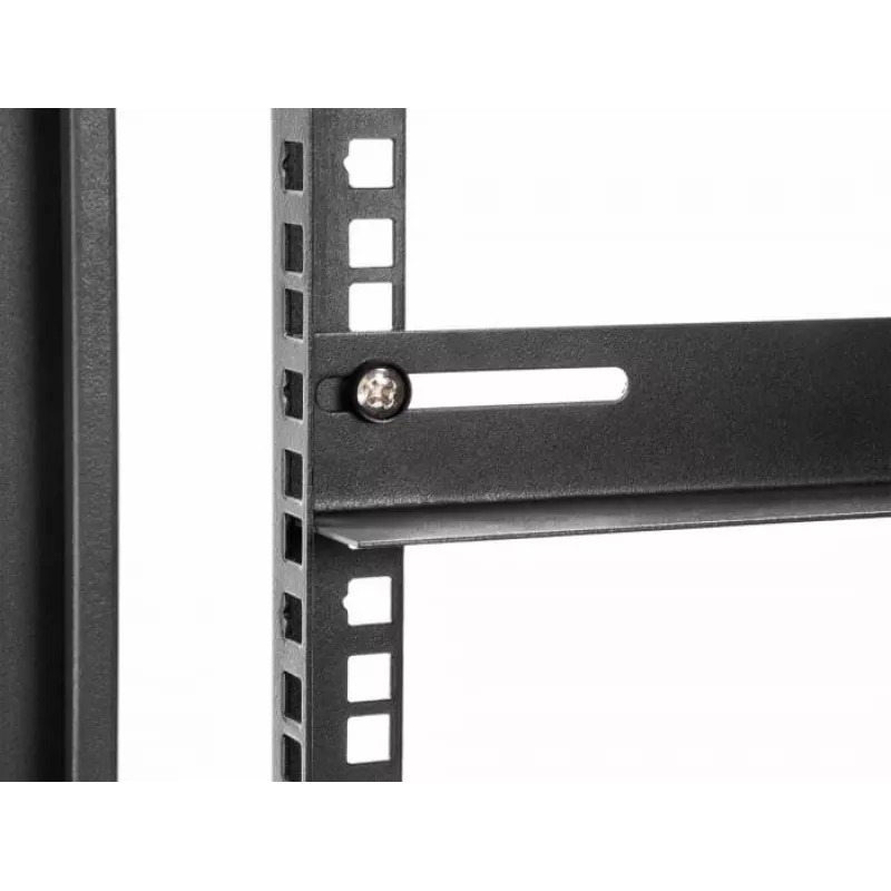 Montavimo kronšteinai DeLOCK 19 colių 450x40mm 2 vnt Juodi Metaliniai