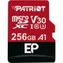 MicroSDXC atminties kortelė PATRIOT PEF256GEP31MCX 256GB Class 10 U3 V30 skaitymas 100 MB/s rašymas 80 MB/s su SD adapteriu