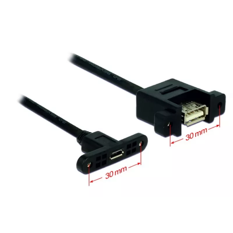 USB laidas Micro-USB B USB A DeLOCK 85109 0,25 m