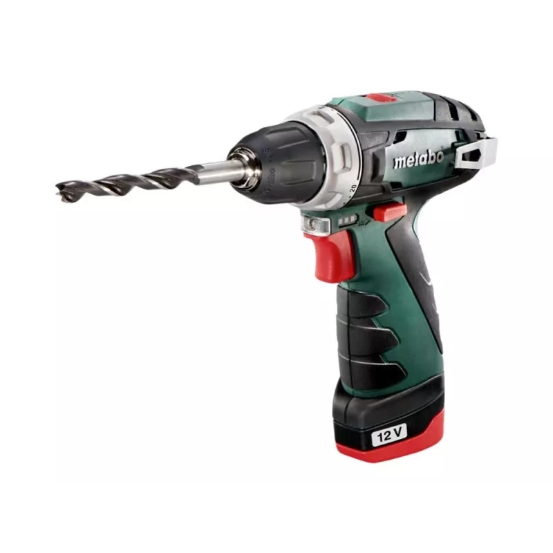 Gręžtuvas su pistoline rankena Metabo PowerMaxx BS Basic 1400 aps./min, juoda, žalia