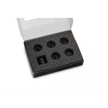 EK Water Blocks EK-Quantum Torque 6 komplektas HDC 12 jungiamosios veržlės juodos 1/4 colio 6 vnt.