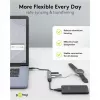Goobay Slim 4 prievadų USB šakotuvas, USB-A į USB-C™/USB-A, USB 3.2 (74458)