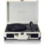 Patefonas su diržine pavara Lenco TT-115CR kreminės spalvos – lagamininis grotuvas, USB įrašymas, Bluetooth 5.0, 33/45/78 aps./min.