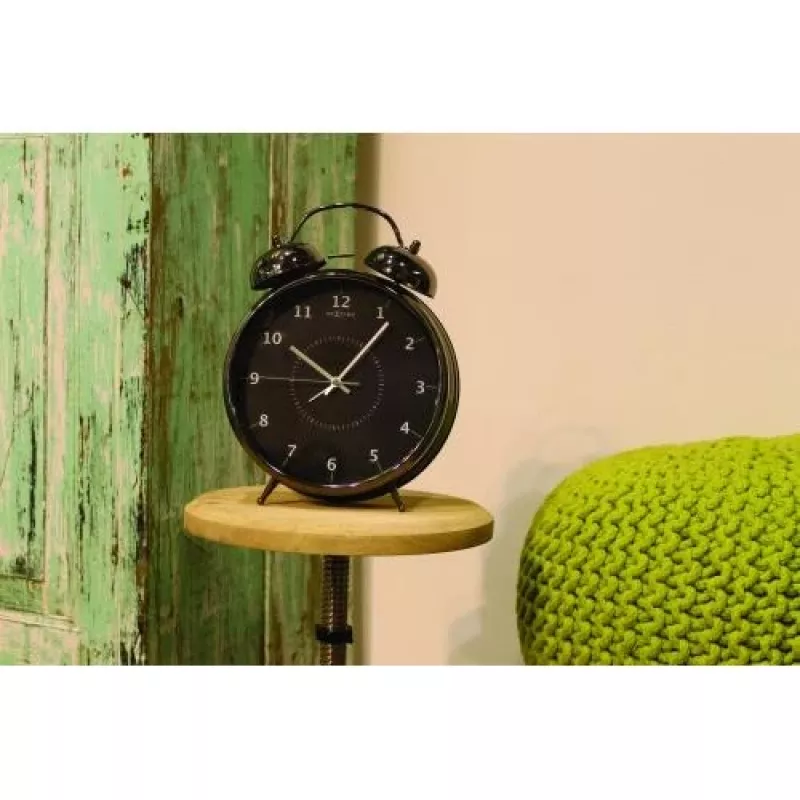 NeXtime klok 5113zw žadintuvas, 23x30, juodas/turquoise