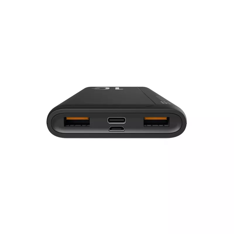 Nešiojamas įkroviklis Silicon Power QP15 10000 mAh, LiPo, 2x USB-A + 2x USB-C, Micro-USB įėjimas, juodas