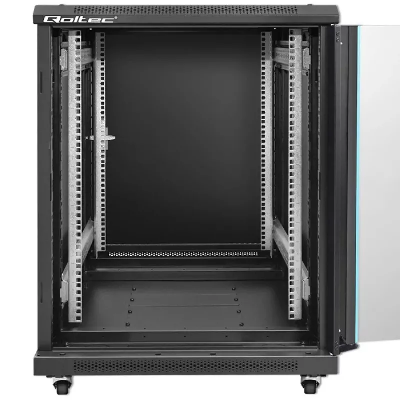 Tinklinis spintos stovas QOLTEC 54518 19 colių 15U – plieninis 19 colių įrangos korpusas