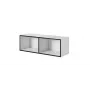 Atvira lentyna Cama Meble ROCO RO2 1120×370×370 mm balta/juoda, pastatoma ant grindų