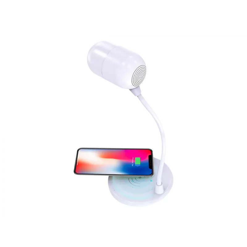 Šviestuvas su garsiakalbiu ir belaidžiu įkrovimu Terratec Charge AIR Light & Sound