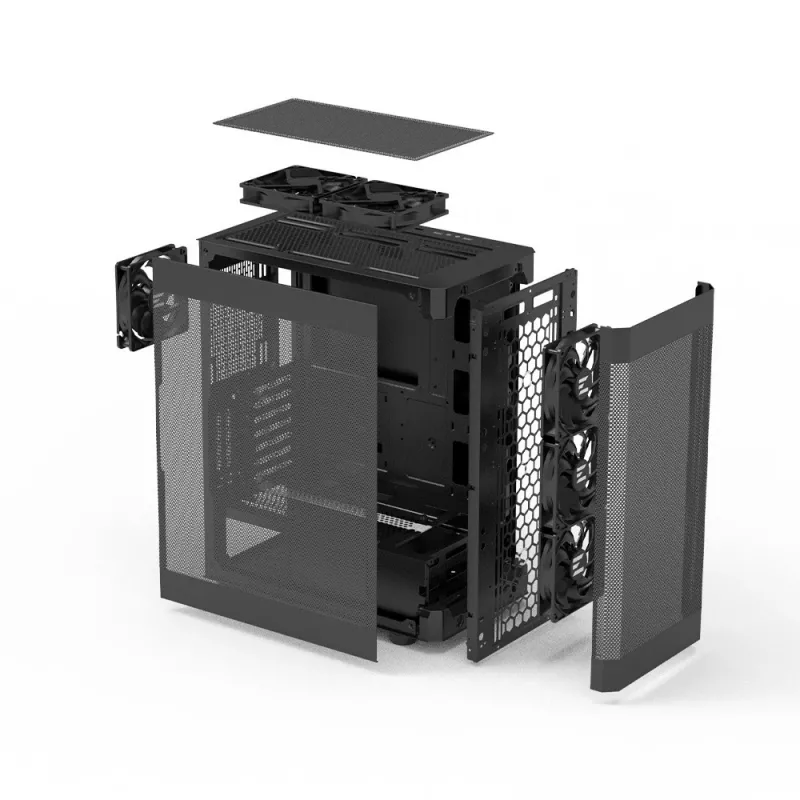 PC korpusas Zalman I4 ATX Mid Tower su 6 ventiliatoriais