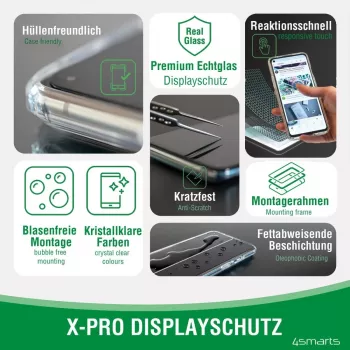 4smarts 360° Starter Set – Apsauginis dėklas telefonui su grūdintu stiklu (10 H)