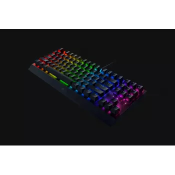 Mechaninė žaidimų klaviatūra Razer BlackWidow V3 Tenkeyless – laidinė, RGB LED apšvietimas