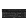 Klaviatūra CHERRY DC 2000 su pele, universali USB, QWERTY čekiška, juoda