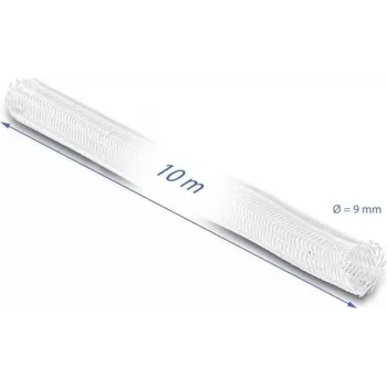 Pintas vamzdelis DeLOCK 20812 10 m x 9 mm baltas