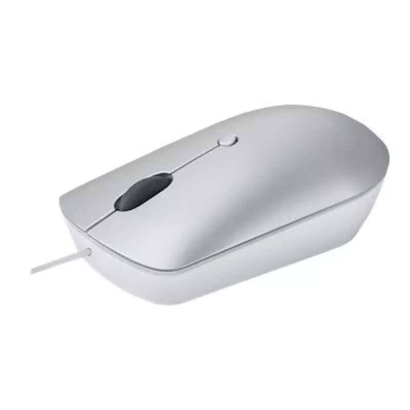 Laidinė optinė ambidekstrinė pelė Lenovo 540 USB Type-C, 3 DPI režimai, pilka, 4 mygtukai, 1,8 m laidas