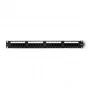 Patch panel RACK 24 portų, kat.6 UTP