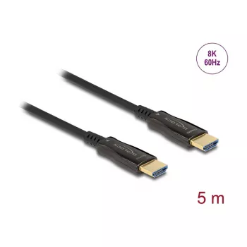 DeLOCK HDMI kabelis 5 m, HDMI 2.1, 48 Gbit/s, juodas
