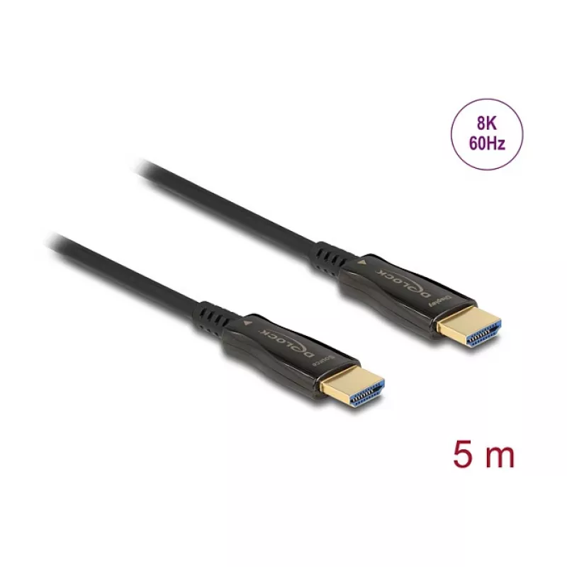 DeLOCK HDMI kabelis 5 m, HDMI 2.1, 48 Gbit/s, juodas