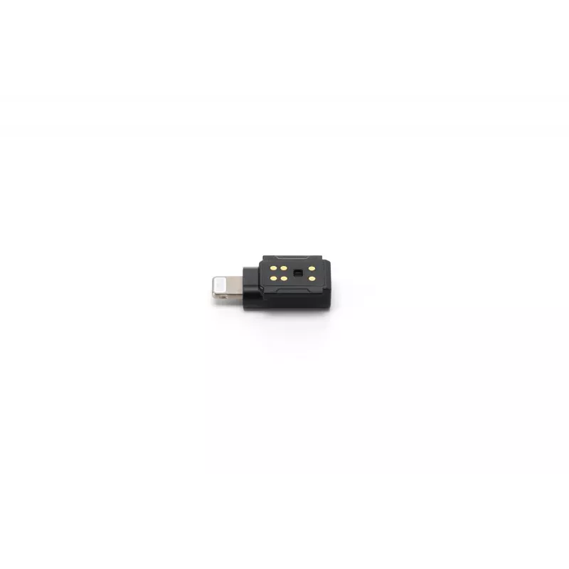 Garso adapteris DJI Mic 3 mobiliojo telefono adapteris (Lightning) – juodas, skirtas Apple įrenginiams