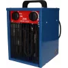 Elektrinis ventiliatorinis šildytuvas BLAUPUNKT EH7010 — 2000 W, nerūdijančio plieno elementas, IPX4, naudojamas ant grindų, iki 22 m², juoda/mėlyna/raudona